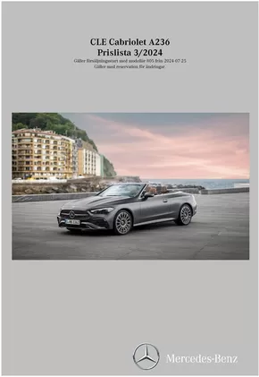 Mercedes-Benz-katalog i Stockholm | Mercedes-Benz Cabriolet A236 | 2024-07-26T00:00:00.000Z - 2025-07-26T00:00:00.000Z