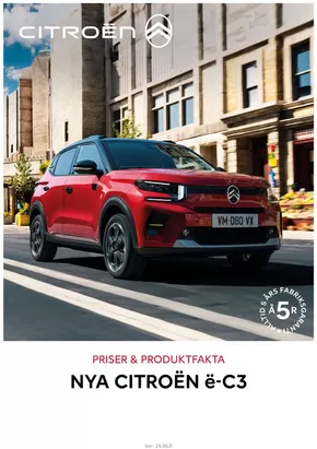 Citroën-katalog i Källby | Citroën NYA Ë-C3 | 2024-08-23T00:00:00.000Z - 2025-08-23T00:00:00.000Z