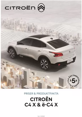 Citroën-katalog i Malmö | Citroën C4 X | 2024-08-31T00:00:00.000Z - 2025-08-31T00:00:00.000Z