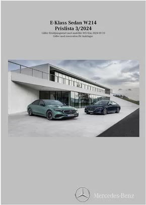 Mercedes-Benz-katalog i Stockholm | Mercedes-Benz Saloon W214 | 2024-09-11T00:00:00.000Z - 2025-09-11T00:00:00.000Z