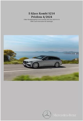 Mercedes-Benz-katalog i Huddinge | Mercedes-Benz Estate S214 | 2024-09-11T00:00:00.000Z - 2025-09-11T00:00:00.000Z