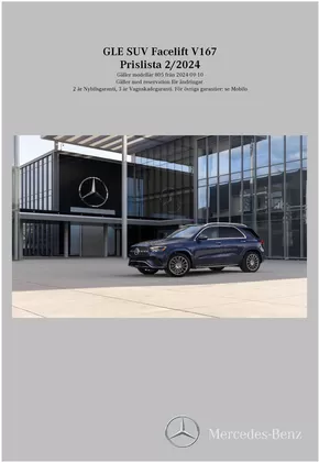 Mercedes-Benz-katalog i Stockholm | Mercedes-Benz Offroader V167-fl | 2024-09-11T00:00:00.000Z - 2025-09-11T00:00:00.000Z