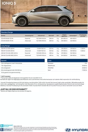 Hyundai-katalog i Nybygget (Stockholm) | Hyundai Prislista IONIQ 5 | 2024-11-07T00:00:00.000Z - 2025-11-07T00:00:00.000Z