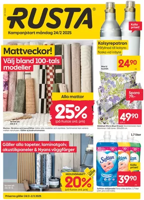 Rusta-katalog i Kyrkobyn-Dala | Rusta reklambad | 2025-02-24T00:00:00.000Z - 2025-03-10T00:00:00.000Z