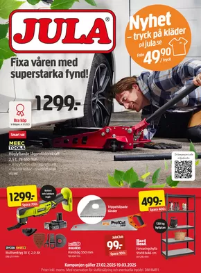 Jula-katalog i Tallebo | kampanjbladet Jula | 2025-02-27T00:00:00.000Z - 2025-03-19T00:00:00.000Z