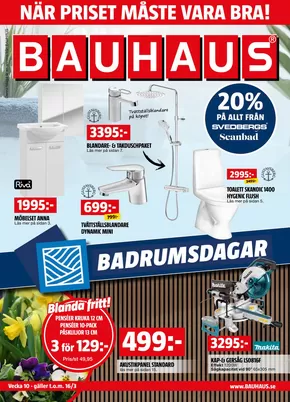 Bauhaus-katalog i Mörtnäs | När priset måste vara bra! | 2025-03-03T00:00:00.000Z - 2025-03-16T00:00:00.000Z