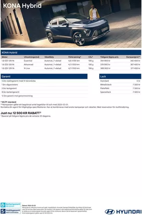 Hyundai-katalog i Nybygget (Stockholm) | Hyundai Prislista KONA Hybrid | 2025-03-04T00:00:00.000Z - 2026-03-04T00:00:00.000Z