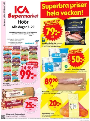 ICA Supermarket-katalog i Hörby | Aktuella deals och erbjudanden | 2025-03-10T00:00:00.000Z - 2025-03-16T00:00:00.000Z