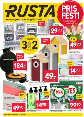 Rusta-katalog i Smedseröd | Rusta reklambad | 2025-03-10T00:00:00.000Z - 2025-03-16T00:00:00.000Z