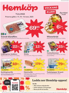 Hemköp-katalog i Norra Riksten | Specialerbjudanden för dig | 2025-03-10T00:00:00.000Z - 2025-03-16T00:00:00.000Z