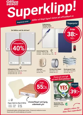 Office Depot-katalog i Västerhaninge | Top-erbjudanden för alla fyndjägare | 2025-03-10T00:00:00.000Z - 2025-03-24T00:00:00.000Z