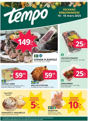 Tempo-katalog i Järna (Stockholm) | Veckans erbjudanden Tempo | 2025-03-10T00:00:00.000Z - 2025-03-16T00:00:00.000Z