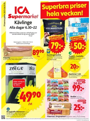 ICA Supermarket-katalog i Löddeköpinge | Stort urval av erbjudanden | 2025-03-10T00:00:00.000Z - 2025-03-16T00:00:00.000Z