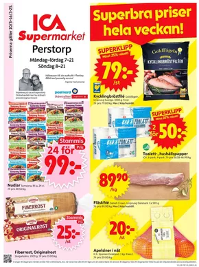 ICA Supermarket-katalog i Örkelljunga | Exklusiva deals för våra kunder | 2025-03-10T00:00:00.000Z - 2025-03-16T00:00:00.000Z