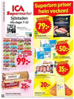 ICA Supermarket-katalog i Fagersjö | Våra bästa erbjudanden för dig | 2025-03-10T00:00:00.000Z - 2025-03-16T00:00:00.000Z