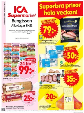 ICA Supermarket-katalog i Mariefred | Specialerbjudanden för dig | 2025-03-10T00:00:00.000Z - 2025-03-16T00:00:00.000Z