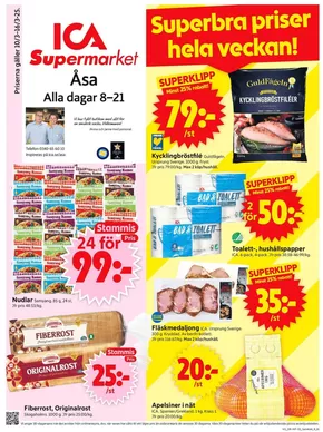 ICA Supermarket-katalog i Vallda | Exklusiva deals för våra kunder | 2025-03-10T00:00:00.000Z - 2025-03-16T00:00:00.000Z