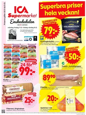 ICA Supermarket-katalog i Fagersjö | Top-erbjudanden för sparrävar | 2025-03-10T00:00:00.000Z - 2025-03-16T00:00:00.000Z