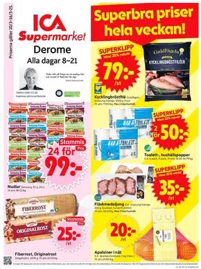 ICA Supermarket-katalog i Veddige | Specialerbjudanden för dig | 2025-03-10T00:00:00.000Z - 2025-03-16T00:00:00.000Z