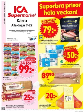 ICA Supermarket-katalog i Angered | Fantastiskt erbjudande för alla kunder | 2025-03-10T00:00:00.000Z - 2025-03-16T00:00:00.000Z