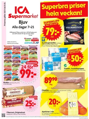 ICA Supermarket-katalog i Munka-Ljungby | Fantastiska rabatter på utvalda produkter | 2025-03-10T00:00:00.000Z - 2025-03-16T00:00:00.000Z