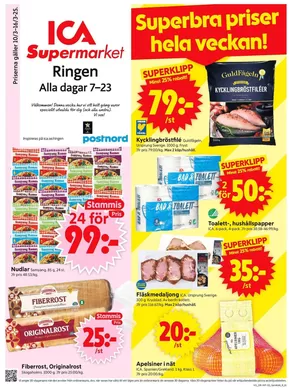 ICA Supermarket-katalog i Farsta | Rabatter och kampanjer | 2025-03-10T00:00:00.000Z - 2025-03-16T00:00:00.000Z