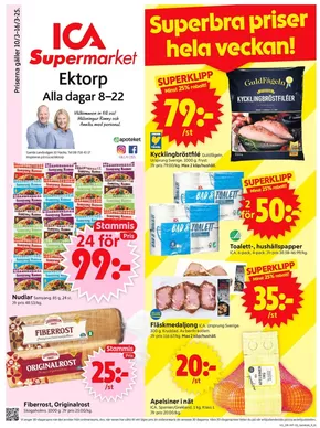 ICA Supermarket-katalog i Västerhaninge | Aktuella deals och erbjudanden | 2025-03-10T00:00:00.000Z - 2025-03-16T00:00:00.000Z