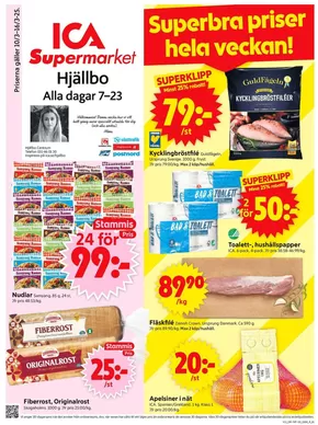 ICA Supermarket-katalog i Öjersjö | Top-erbjudanden för sparrävar | 2025-03-10T00:00:00.000Z - 2025-03-16T00:00:00.000Z