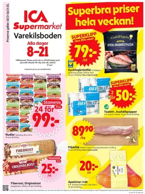 ICA Supermarket-katalog i Stenungsund | Aktuella deals och erbjudanden | 2025-03-10T00:00:00.000Z - 2025-03-16T00:00:00.000Z