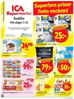 ICA Supermarket-katalog i Svalöv | Fantastiskt erbjudande för fyndjägare | 2025-03-10T00:00:00.000Z - 2025-03-16T00:00:00.000Z