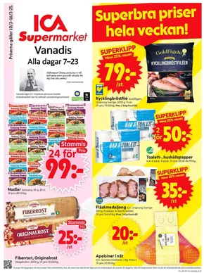 ICA Supermarket-katalog i Nacka | Upptäck attraktiva erbjudanden | 2025-03-10T00:00:00.000Z - 2025-03-16T00:00:00.000Z