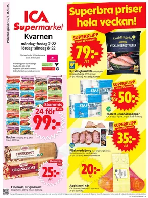 ICA Supermarket-katalog i Salem | Attraktiva specialerbjudanden för alla | 2025-03-10T00:00:00.000Z - 2025-03-16T00:00:00.000Z