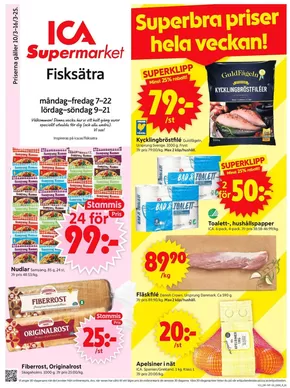 ICA Supermarket-katalog i Saltsjöbaden | Attraktiva specialerbjudanden för alla | 2025-03-10T00:00:00.000Z - 2025-03-16T00:00:00.000Z