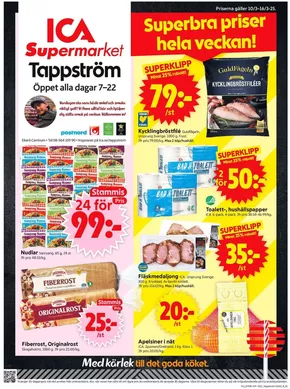 ICA Supermarket-katalog i Tumba | Top-deals och rabatter | 2025-03-10T00:00:00.000Z - 2025-03-16T00:00:00.000Z