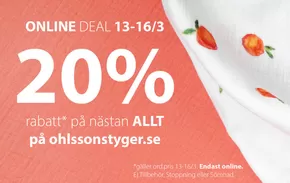 Ohlssons Tyger-katalog i Örtagården | 20% rabatt på allt! | 2025-03-13T00:00:00.000Z - 2025-03-16T00:00:00.000Z