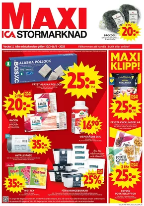 ICA Maxi-katalog i Öjersjö | Erbjudanden för fyndjägare | 2025-03-10T00:00:00.000Z - 2025-03-16T00:00:00.000Z