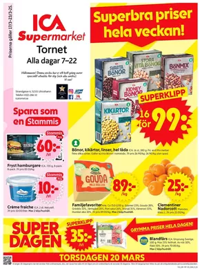 ICA Supermarket-katalog i Vagnhärad | Rabatter och kampanjer | 2025-03-17T00:00:00.000Z - 2025-03-25T00:00:00.000Z