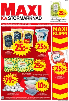 ICA Maxi-katalog i Hjärup | Fantastiskt erbjudande för fyndjägare | 2025-03-17T00:00:00.000Z - 2025-03-23T00:00:00.000Z