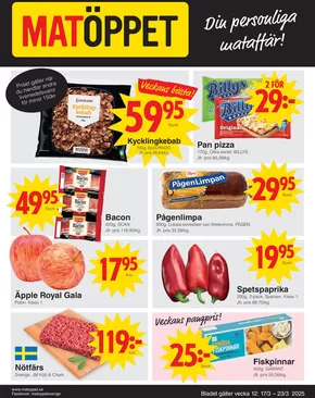 Matöppet-katalog i Bro | Matöppet Veckans DR-blad | 2025-03-17T00:00:00.000Z - 2025-03-23T00:00:00.000Z