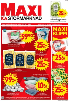 ICA Maxi-katalog i Mariefred | Fantastiskt erbjudande för alla kunder | 2025-03-17T00:00:00.000Z - 2025-03-23T00:00:00.000Z