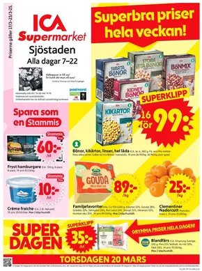 ICA Supermarket-katalog i Täby | Stort urval av erbjudanden | 2025-03-17T00:00:00.000Z - 2025-03-23T00:00:00.000Z