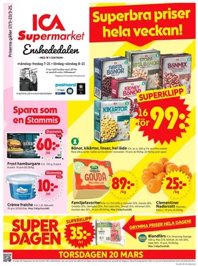 ICA Supermarket-katalog i Fagersjö | Attraktiva specialerbjudanden för alla | 2025-03-17T00:00:00.000Z - 2025-03-23T00:00:00.000Z