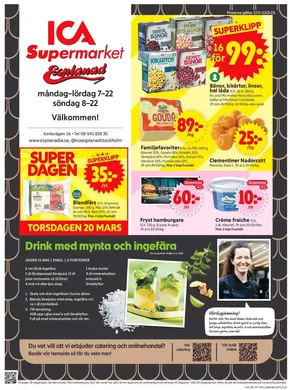 ICA Supermarket-katalog i Fagersjö | Exklusiva fynd | 2025-03-17T00:00:00.000Z - 2025-03-23T00:00:00.000Z