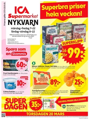 ICA Supermarket-katalog i Mariefred | Våra bästa deals för dig | 2025-03-17T00:00:00.000Z - 2025-03-23T00:00:00.000Z