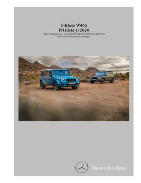 Mercedes-Benz-katalog i Stockholm | Mercedes-Benz Offroader W465 | 2024-03-28T00:00:00.000Z - 2025-03-28T00:00:00.000Z