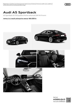 Audi-katalog i Stockholm | Audi A5 Sportback | 2024-05-03T00:00:00.000Z - 2025-05-03T00:00:00.000Z