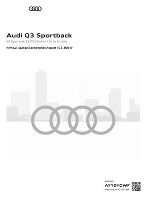 Audi-katalog i Kåhög | Audi Q3 Sportback | 2024-05-03T00:00:00.000Z - 2025-05-03T00:00:00.000Z